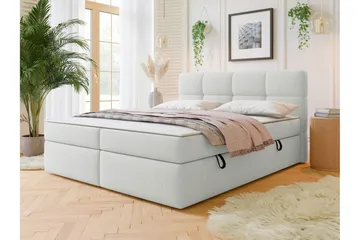 Leckersbo Komplett Sängpaket Kontinentalsäng med förvaring 160x200 cm - Vit - Möbler - Sovrum - Sängar - Komplett Sängpaket