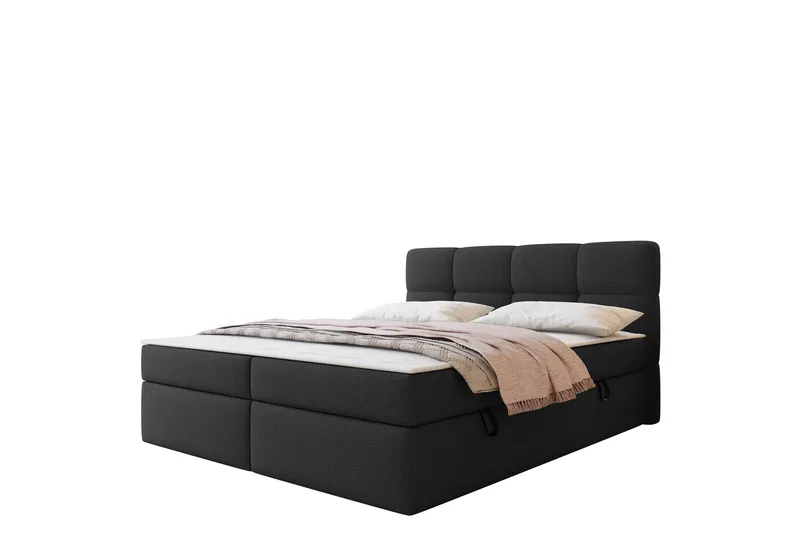Leckersbo Komplett Sängpaket Kontinentalsäng med förvaring 180x200 cm - Svart - Möbler - Sovrum - Sängar - Komplett Sängpaket