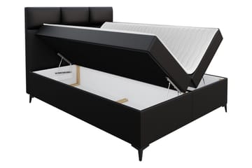 Leckersbo Komplett Sängpaket Kontinentalsäng med förvaring 200x200 cm - Svart - Möbler - Sovrum - Sängar - Komplett Sängpaket