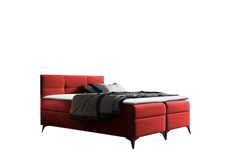 Leckersbo Sängpaket Kontinentalsäng 160x200 cm - Röd - Möbler - Sovrum - Sängar - Komplett Sängpaket