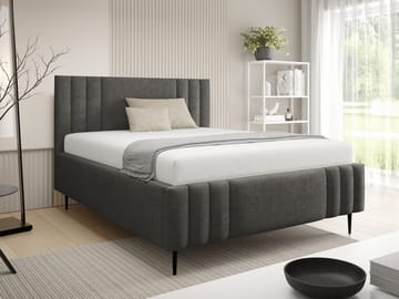 Lomren Sängram med förvaring 160x200 cm - grå - Möbler - Sovrum - Sängram & sängstomme