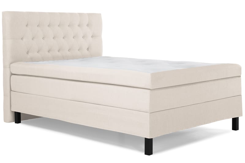 Lucky Komplett Sängpaket 120x200 Latex Diamant Sänggavel - Beige - Möbler - Sovrum - Sängar - Kontinentalsängar