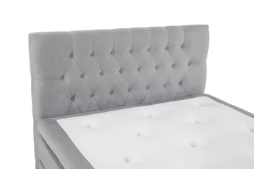 Lucky Komplett Sängpaket 120x200 Memory Diamant Sänggavel - Mellangrå - Möbler - Sovrum - Sängar - Komplett Sängpaket