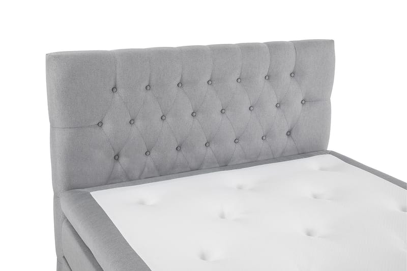 Lucky Komplett Sängpaket 120x200 Memory Diamant Sänggavel - Mellangrå - Möbler - Sovrum - Sängar - Komplett Sängpaket