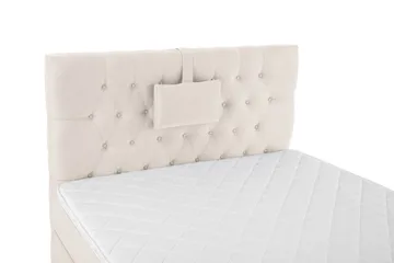 Lucky Komplett Sängpaket 120x200 Skum Diamant Sänggavel - Nackkudde Liten Beige - Möbler - Sovrum - Sängar - Komplett Sängpaket