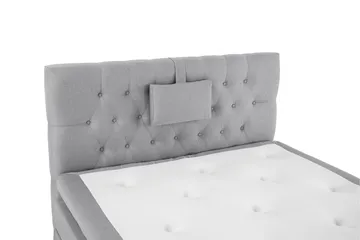 Lucky Komplett Sängpaket 120x200 Polyeter Diamant Sänggavel - Nackkudde Liten Mellangrå - Möbler - Sovrum - Sängar - Komplett Sängpaket