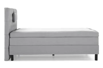 Lucky Komplett Sängpaket 120x200 Polyeter Diamant Sänggavel - Nackkudde Liten Mellangrå - Möbler - Sovrum - Sängar - Komplett Sängpaket