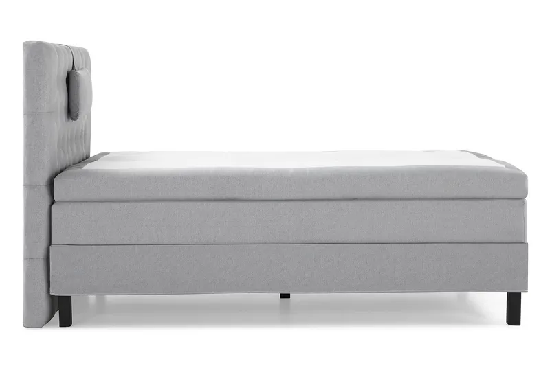 Lucky Komplett Sängpaket 120x200 Polyeter Diamant Sänggavel - Nackkudde Liten Mellangrå - Möbler - Sovrum - Sängar - Komplett Sängpaket