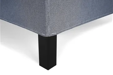 Lucky Komplett Sängpaket 140x200 Latex Diamant Sänggavel - Nackkudde Stor Mörkblå - Möbler - Sovrum - Sängar - Kontinentalsängar
