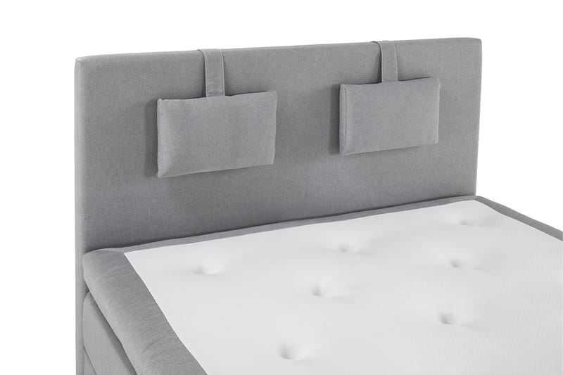 Lucky Komplett Sängpaket 140x200 Latex Slät Sänggavel - Nackkudde Liten Mellangrå - Möbler - Sovrum - Sängar - Komplett Sängpaket