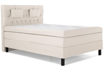 Lucky Komplett Sängpaket 140x200 Memory Diamant Sänggavel - Nackkudde Liten Beige - Möbler - Sovrum - Sängar - Komplett Sängpaket