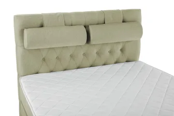 Lucky Komplett Sängpaket 140x200 Skum Diamant Sänggavel - Nackkudde Stor Grön - Möbler - Sovrum - Sängar - Kontinentalsängar