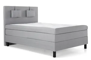 Lucky Komplett Sängpaket 140x200 Polyeter Slät - Nackkudde Liten Mellangrå - Möbler - Sovrum - Sängar - Komplett Sängpaket