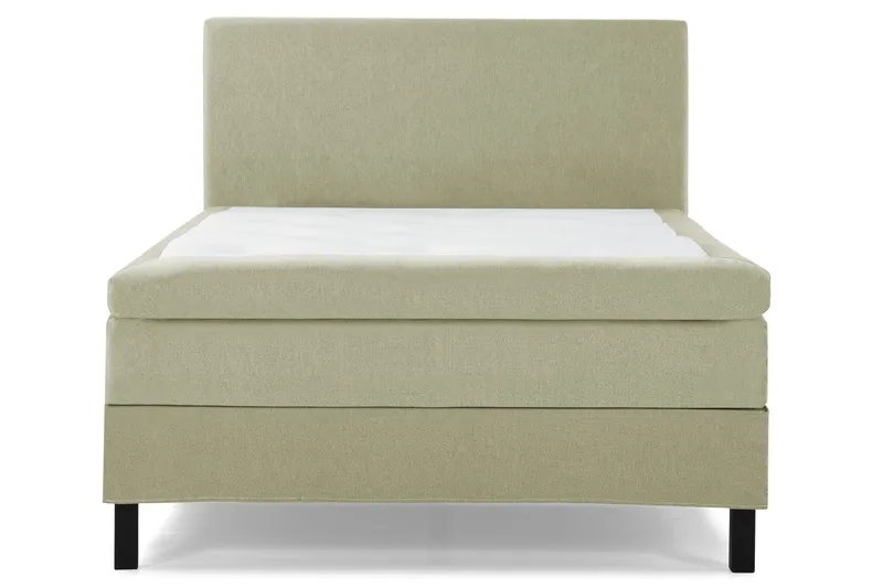 Lucky Komplett Sängpaket 140x200 Polyeter Slät Sänggavel - Grön - Möbler - Sovrum - Sängar - Kontinentalsängar