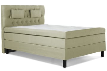 Lucky Komplett Sängpaket 140x200 Polyeter Diamant Sänggavel - Nackkudde Liten Grön - Möbler - Sovrum - Sängar - Kontinentalsängar