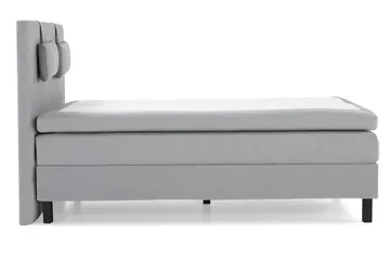 Lucky Komplett Sängpaket 140x200 Polyeter Slät - Nackkudde Liten Mellangrå - Möbler - Sovrum - Sängar - Komplett Sängpaket