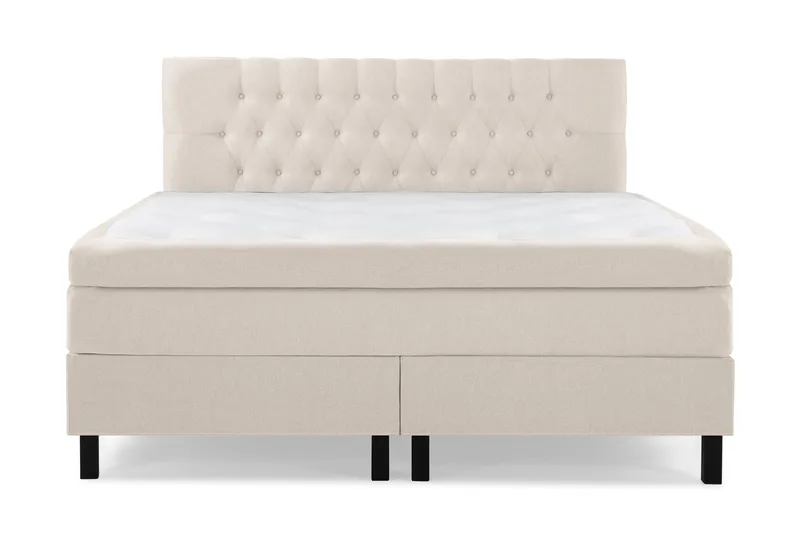 Lucky Komplett Sängpaket 160x200 Latex Diamant Sänggavel - Beige - Möbler - Sovrum - Sängar - Komplett Sängpaket