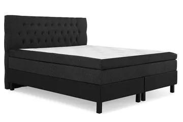 Lucky Komplett Sängpaket 160x200 Latex Diamant - Svart/Grå/PU - Möbler - Sovrum - Sängar - Komplett Sängpaket
