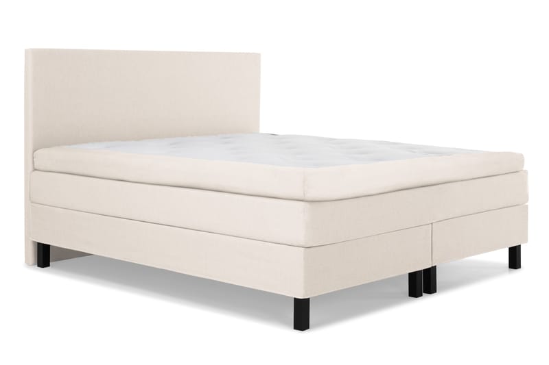Lucky Komplett Sängpaket 160x200 Latex Slät Sänggavel - Beige - Möbler - Sovrum - Sängar - Komplett Sängpaket