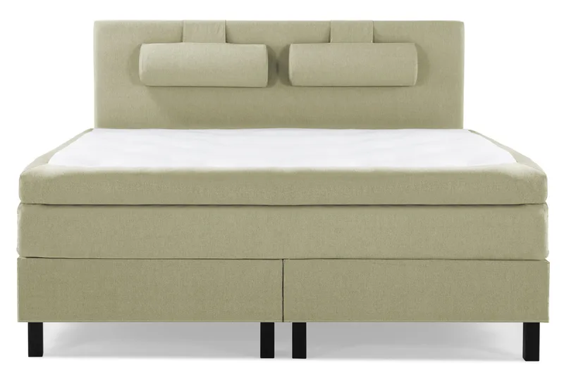 Lucky Komplett Sängpaket 160x200 Latex Slät Sänggavel - Nackkudde Stor Grön - Möbler - Sovrum - Sängar - Kontinentalsängar