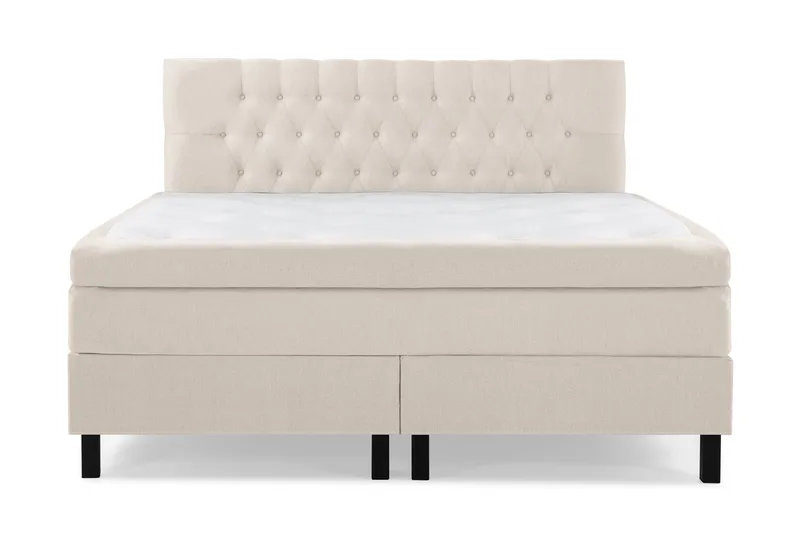 Lucky Komplett Sängpaket 160x200 Memory Diamant Sänggavel - Beige - Möbler - Sovrum - Sängar - Komplett Sängpaket
