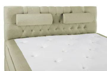 Lucky Komplett Sängpaket 160x200 Memory Diamant Sänggavel - Nackkudde Stor Grön - Möbler - Sovrum - Sängar - Kontinentalsängar