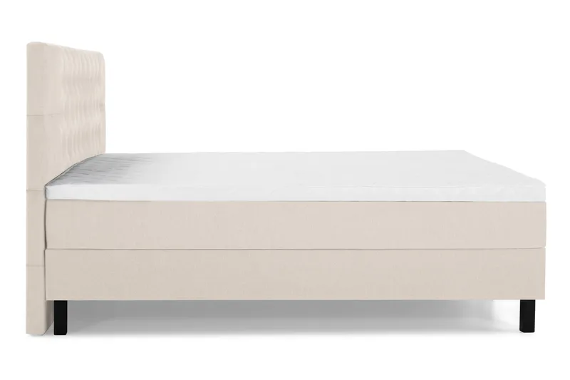 Lucky Komplett Sängpaket 160x200 Skum Diamant Sänggavel - Beige - Möbler - Sovrum - Sängar - Komplett Sängpaket