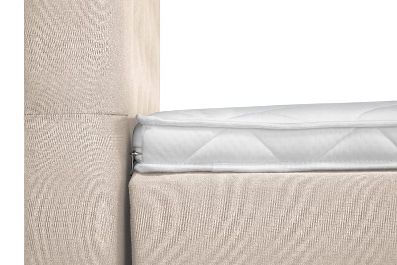 Lucky Komplett Sängpaket 160x200 Skum Diamant Sänggavel - Beige - Möbler - Sovrum - Sängar - Komplett Sängpaket