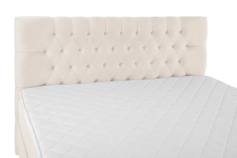 Lucky Komplett Sängpaket 160x200 Skum Diamant Sänggavel - Beige - Möbler - Sovrum - Sängar - Komplett Sängpaket