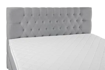 Lucky Komplett Sängpaket 160x200 Skum Diamant Sänggavel - Mellangrå - Möbler - Sovrum - Sängar - Komplett Sängpaket