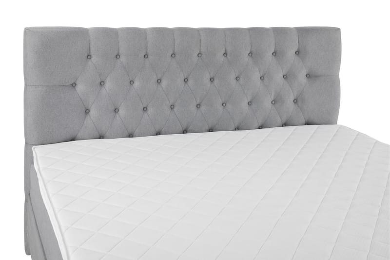 Lucky Komplett Sängpaket 160x200 Skum Diamant Sänggavel - Mellangrå - Möbler - Sovrum - Sängar - Komplett Sängpaket