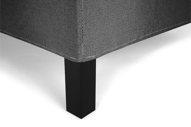 Lucky Komplett Sängpaket 160x200 Skum Diamant Sänggavel - Nackkudde Liten Svart/Grå - Möbler - Sovrum - Sängar - Komplett Sängpaket