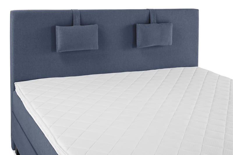 Lucky Komplett Sängpaket 160x200 Skum Slät Sänggavel - Nackkudde Liten Mörkblå - Möbler - Sovrum - Sängar - Komplett Sängpaket
