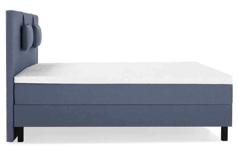 Lucky Komplett Sängpaket 160x200 Skum Slät Sänggavel - Nackkudde Liten Mörkblå - Möbler - Sovrum - Sängar - Komplett Sängpaket