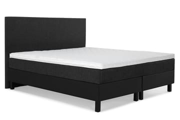 Lucky Komplett Sängpaket 160x200 Skum Slät - Svart/Grå/PU - Möbler - Sovrum - Sängar - Komplett Sängpaket