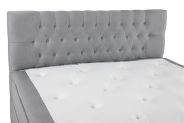 Lucky Komplett Sängpaket 160x200 Polyeter Diamant Sänggavel - Grå - Möbler - Sovrum - Sängar - Komplett Sängpaket