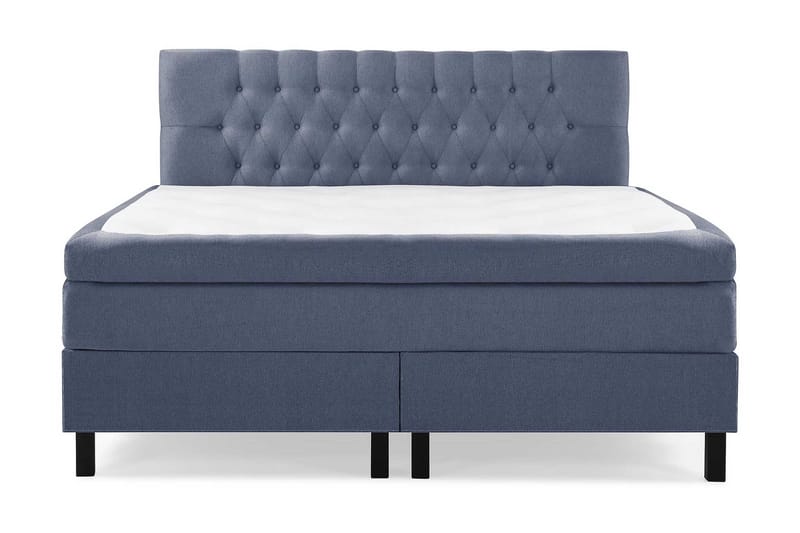 Lucky Komplett Sängpaket 160x200 Polyeter Diamant, Mörkblå