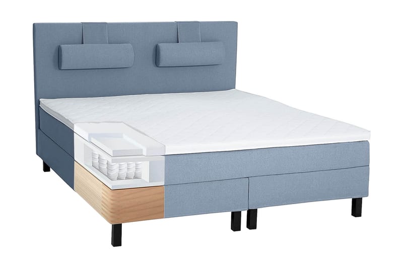 Lucky Komplett Sängpaket 160x200 Polyeter Diamant - Mörkblå - Möbler - Sovrum - Sängar - Komplett Sängpaket