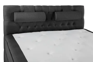 Lucky Komplett Sängpaket 160x200 Polyeter Diamant - Nackkudde Stor Svart/Grå - Möbler - Sovrum - Sängar - Komplett Sängpaket