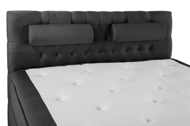 Lucky Komplett Sängpaket 160x200 Polyeter Diamant - Nackkudde Stor Svart/Grå - Möbler - Sovrum - Sängar - Komplett Sängpaket