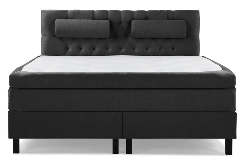 Lucky Komplett Sängpaket 160x200 Polyeter Diamant - Nackkudde Stor Svart/Grå - Möbler - Sovrum - Sängar - Komplett Sängpaket