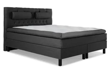 Lucky Komplett Sängpaket 160x200 Polyeter Diamant - Nackkudde Stor Svart/Grå - Möbler - Sovrum - Sängar - Komplett Sängpaket