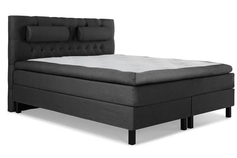 Lucky Komplett Sängpaket 160x200 Polyeter Diamant - Nackkudde Stor Svart/Grå - Möbler - Sovrum - Sängar - Komplett Sängpaket