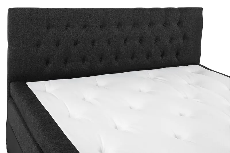Lucky Komplett Sängpaket 180x200 Latex Diamant - Svart/Grå/PU - Möbler - Sovrum - Sängar - Komplett Sängpaket
