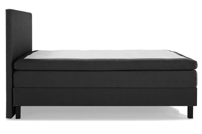 Lucky Komplett Sängpaket 180x200 Latex Slät Sänggavel - Svart/Grå - Möbler - Sovrum - Sängar - Komplett Sängpaket