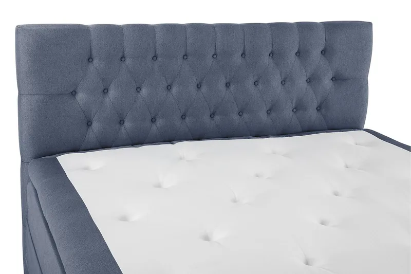 Lucky Komplett Sängpaket 180x200 Memory Diamant Sänggavel - Mörkblå - Möbler - Sovrum - Sängar - Komplett Sängpaket