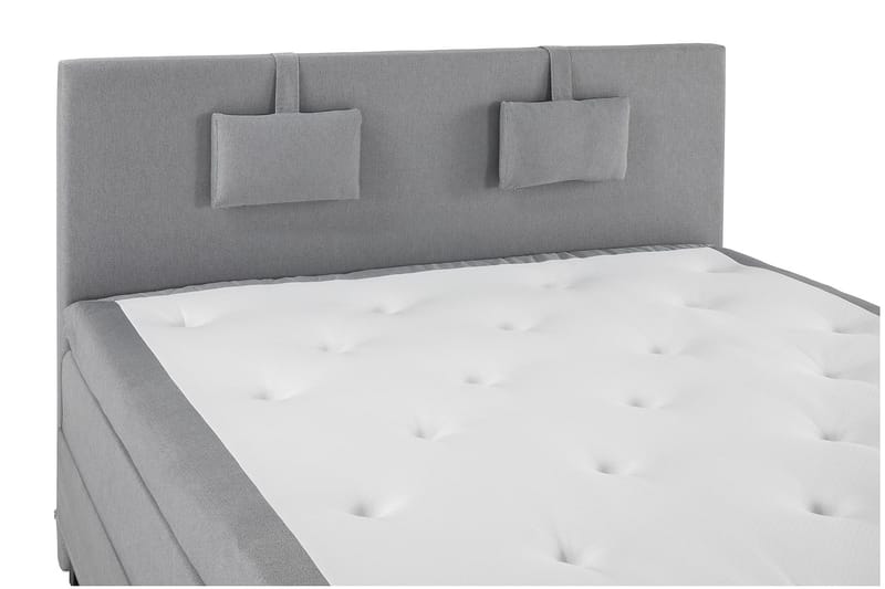 Lucky Komplett Sängpaket 180x200 Memory Slät - Nackkudde Liten Mellangrå - Möbler - Sovrum - Sängar - Kontinentalsängar