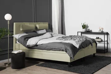 Lucky Komplett Sängpaket 180x200 Memory Slät Sänggavel - Nackkudde Stor Grön - Möbler - Sovrum - Sängar - Kontinentalsängar