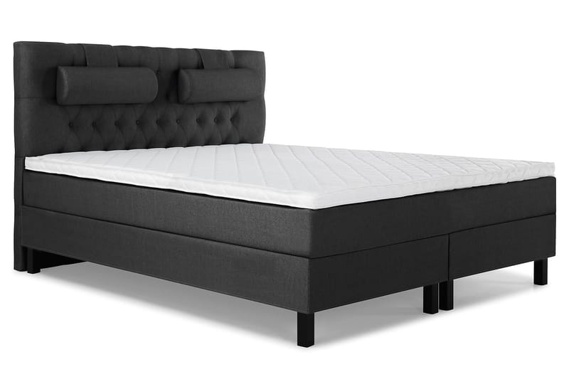 Lucky Komplett Sängpaket 180x200 Skum Diamant - Nackkudde Stor Svart/Grå - Möbler - Sovrum - Sängar - Komplett Sängpaket