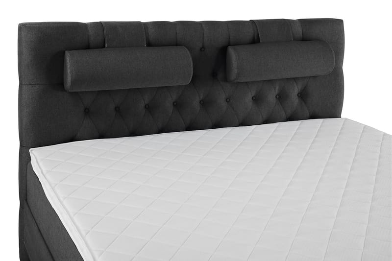 Lucky Komplett Sängpaket 180x200 Skum Diamant - Nackkudde Stor Svart/Grå - Möbler - Sovrum - Sängar - Komplett Sängpaket